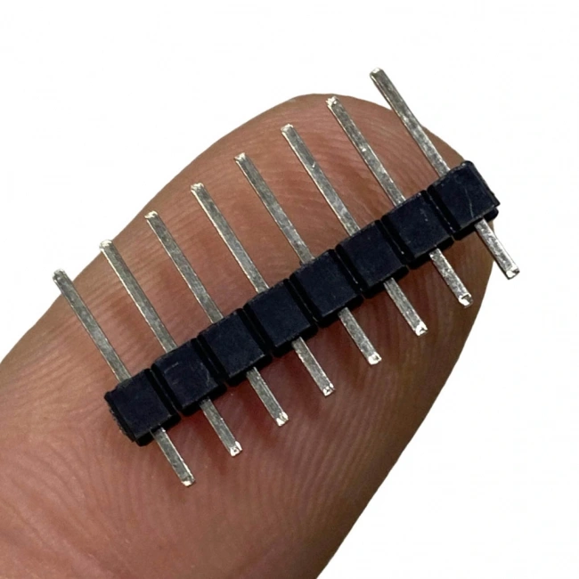 Erkek Pin Header 8 Pin 12mm 2.54mm 1x8 180° Tek Sıra