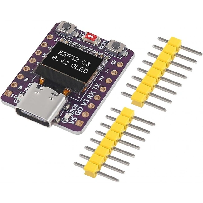ESP32-C3 0.42 İnç OLED Modülü WiFi + Bluetooth ESP32 Geliştirme Kartı