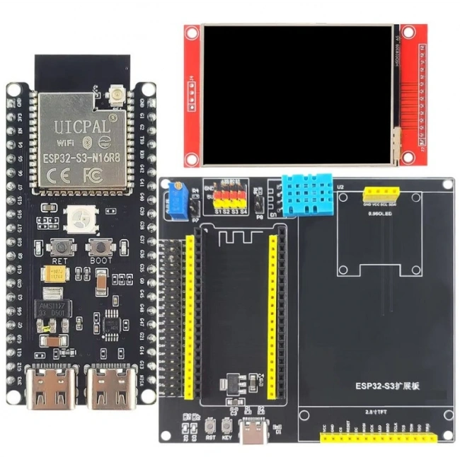 ESP32-S3 N16R8 2.8” LCD’li Geliştirme Kartı