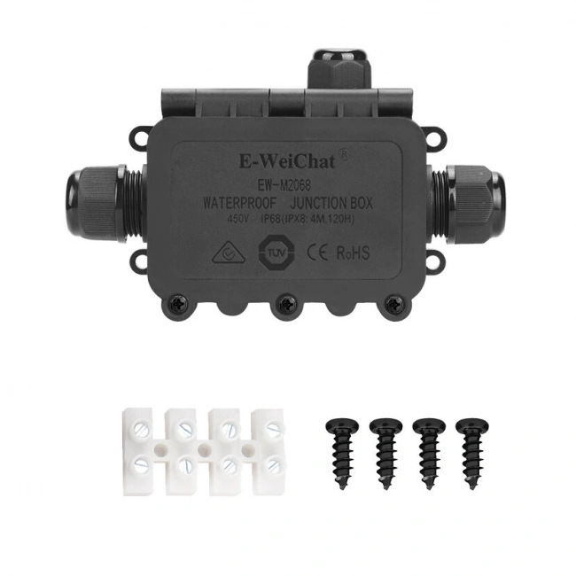 EW-M2068-3T 3-Yollu Su Geçirmez Kablo Bağlantı Kutusu