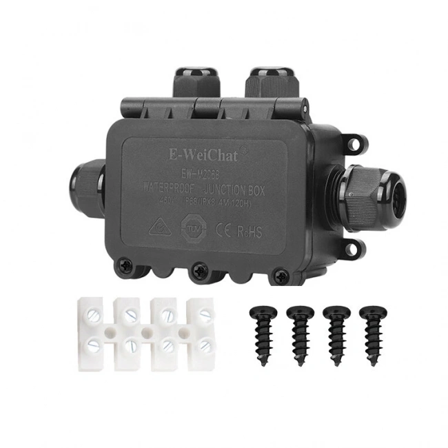EW-M2068-4TA 4-Yollu Su Geçirmez Kablo Bağlantı Kutusu