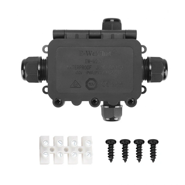 EW-M2068-4TB 4-Yollu Su Geçirmez Kablo Bağlantı Kutusu