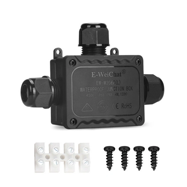 EW-M2068L-3T 3-Yollu Su Geçirmez Kablo Bağlantı Kutusu
