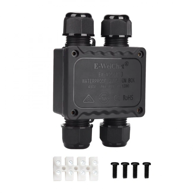 EW-M2068L-4H 4-Yollu Su Geçirmez Kablo Bağlantı Kutusu