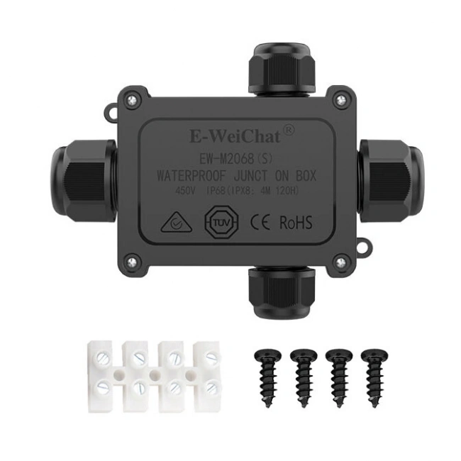 EW-M2068S-4TB 4-Yollu Su Geçirmez Kablo Bağlantı Kutusu