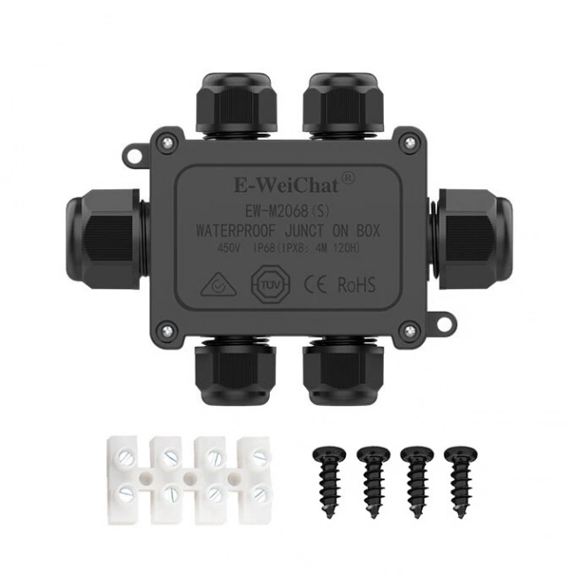 EW-M2068S-6T 6-Yollu Su Geçirmez Kablo Bağlantı Kutusu