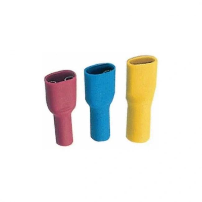 FDFD 1.25-187 Kırmızı Tam İzoleli Dişi Faston Kablo Ucu 10 Adet