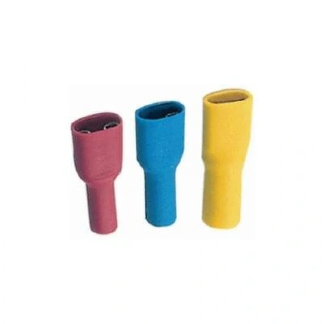 FDFD 1.25-187 Kırmızı Tam İzoleli Dişi Faston Kablo Ucu 10 Adet