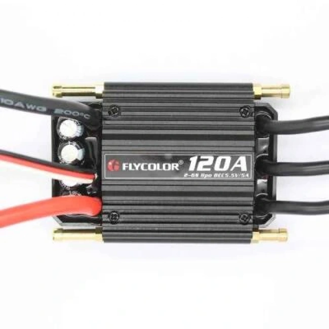 Flycolor Waterproof 120A 2-6S Brushless ESC 5.5V/5A BEC