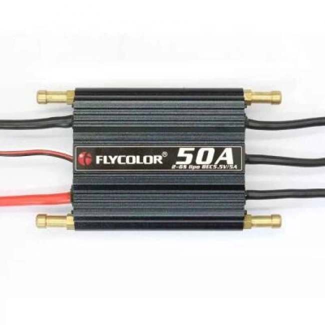 Flycolor Waterproof 50A 2-6S Brushless ESC 5.5V/5A BEC