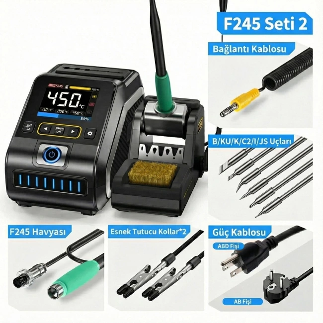 FNIRSI DWS-200 F245 High Allocation Lehimleme İstasyonu