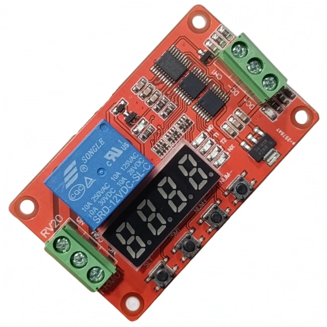 FRM01 12V Zaman Ayarlı Röle Modülü