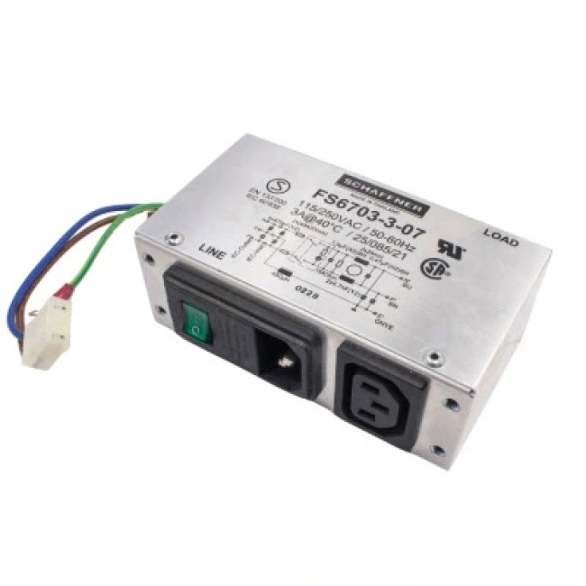 FS6703-3-07 EMI Filtre 3A Anahtarlı Erkek Power Soketi - Power Filter