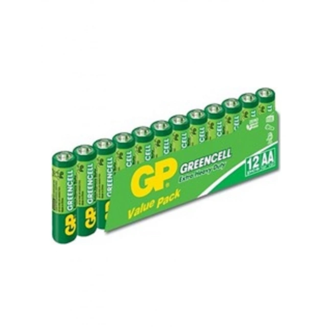 GP GP15G Greencell R6 AA Çinko Kalem Pil 12li Shrink 