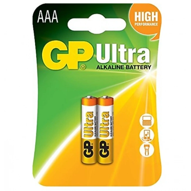 GP LR03 1.5V Ultra Alkalin AAA İnce Kalem Pil 2’li