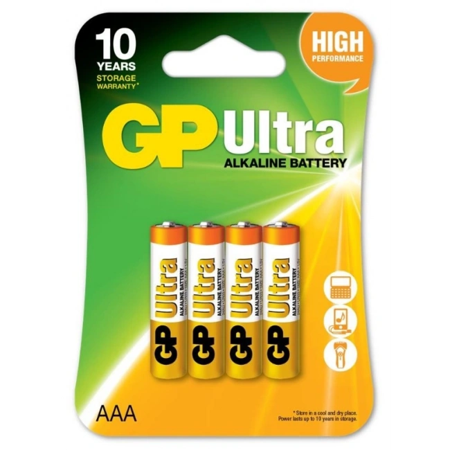 GP LR03 1.5V Ultra Alkalin AAA İnce Kalem Pil 4lü