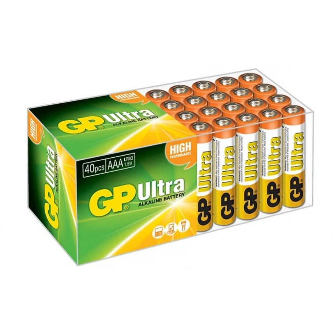 GP LR03 1.5V Ultra Alkalin AAA İnce Kalem Pil 40lı