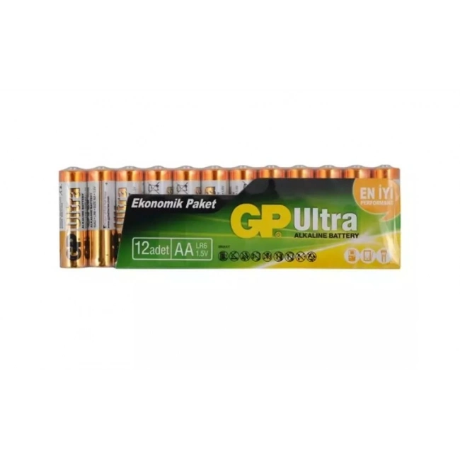 GP LR6 1.5V Ultra Alkalin 12’li Kalem Pil