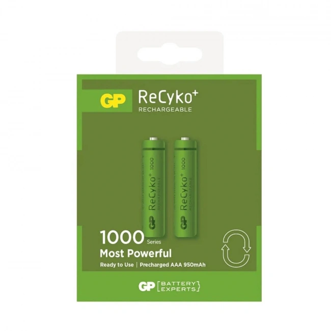 GP ReCyko 1000 mAh AAA Şarj Edilebilir İnce Kalem Pil 2li Paket
