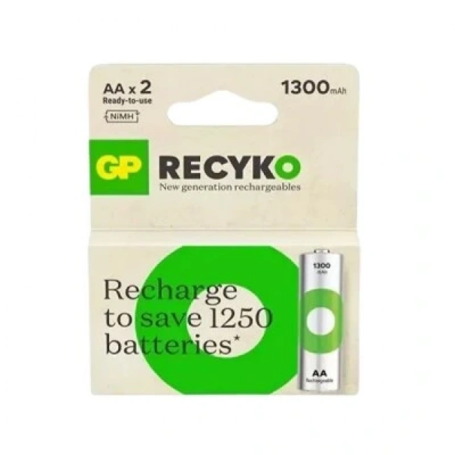 GP ReCyko+ 2li 1300mAh AA Şarj Edilebilir Pil