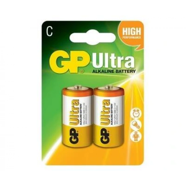 GP Ultra 2li LR14 C Size Alkalin Pil - GP14AU