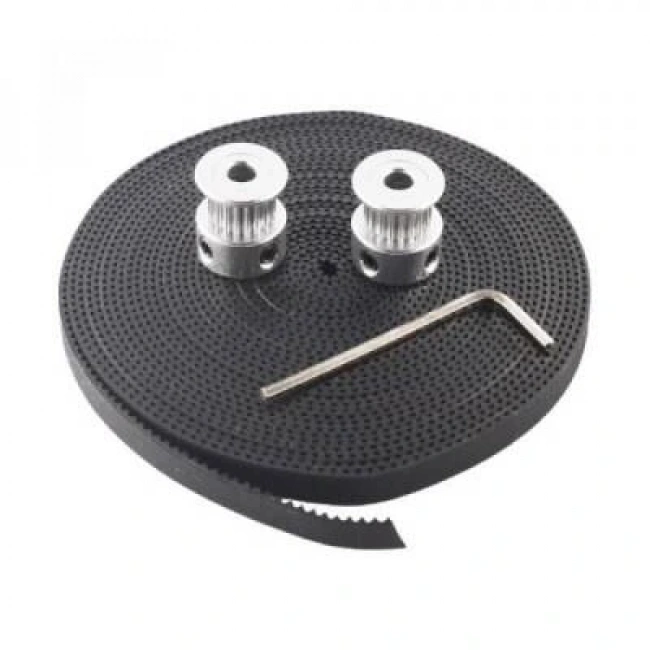 GT2 Kayış - Kasnak Seti - 2metre Kayış ve 2adet Kasnak