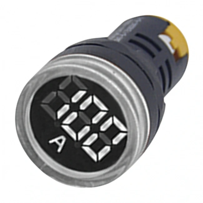 Gwest 22 AS-B 22mm AD-116 Serisi Akım Trafolu Beyaz Ampermetre 0-100A