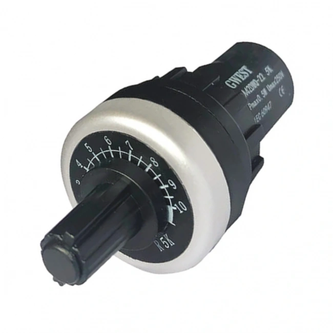 Gwest APT22-10K 22mm 10K Tek Turlu Potansiyometre 220V