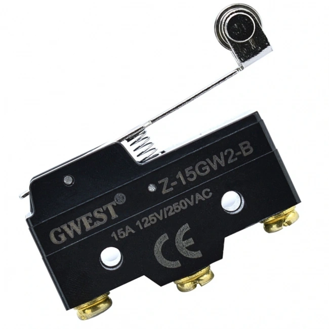 Gwest AZ-15GW2-B Uzun Palet Metal Makaralı Mikro Switch 15A 1NO + 1NC