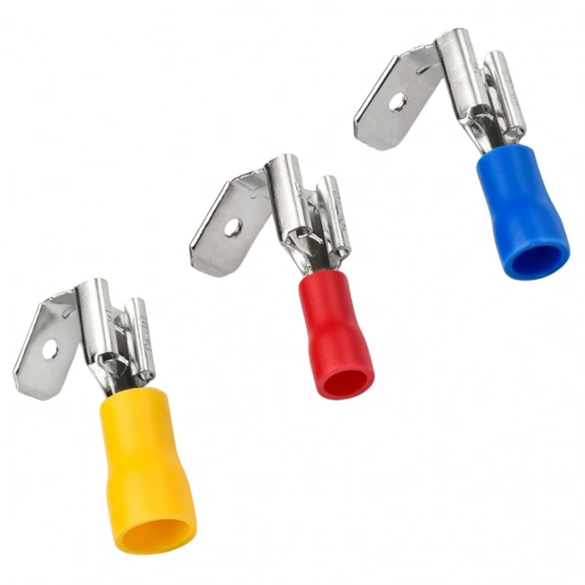 Gwest Erkek/Dişi Geri Dönüşlü Terminal GFDEG-1861 0.50-1.50mm Kırmızı 100 Adet