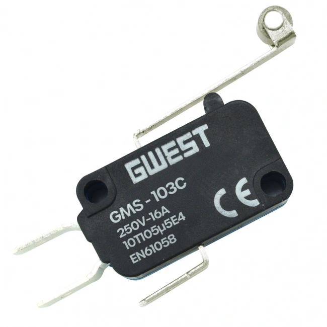 Gwest GMS-103C Uzun Kollu Metal Makaralı Mikro Switch 10A