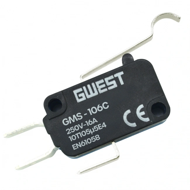 Gwest GMS-106C Kıvrık Kollu Mikro Switch 10A