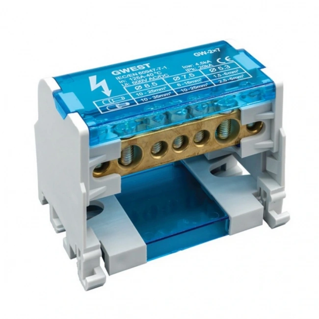 Gwest GW-2x7 2 Kutuplu 125A Girişli Dağıtıcı Ünite