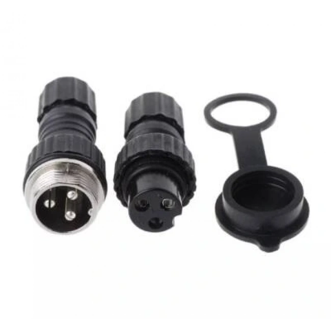 GX-16 3-Pin Su Geçirmez Mike Konnektör