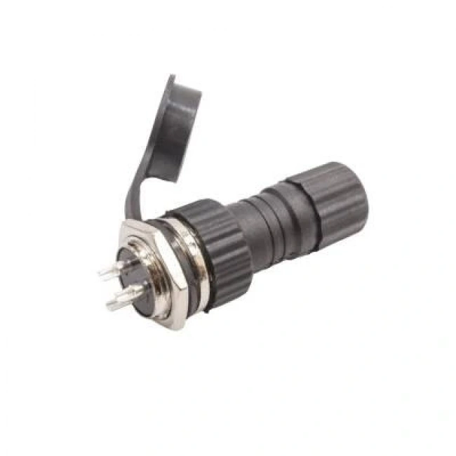 GX-16 3-Pin Su Geçirmez Mike Konnektör - Panel Tipi