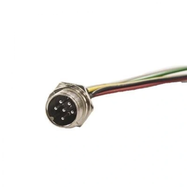 GX-16 6-Pin Kablolu Mike Konnektör - Erkek