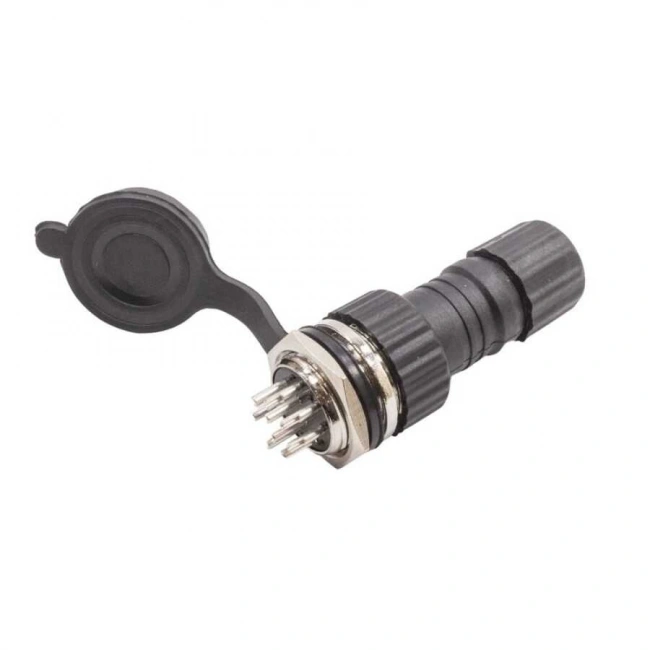 GX-16 9-Pin Su Geçirmez Mike Konnektör - Panel Tipi