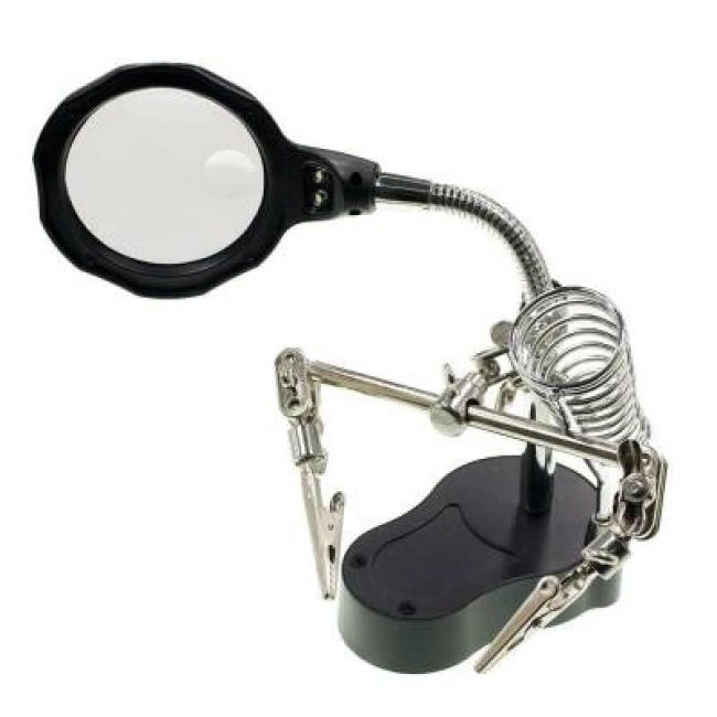 Havya Standı Mercekli Yardımcı El - Işıklı - MG16126-A