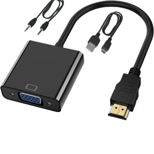 Hdmi - VGA Çevirici Dönüştürücü Adaptör