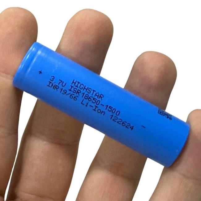 Highstar 18650 3.7V 1500 mAh Li-ion Şarj Edilebilir Pil