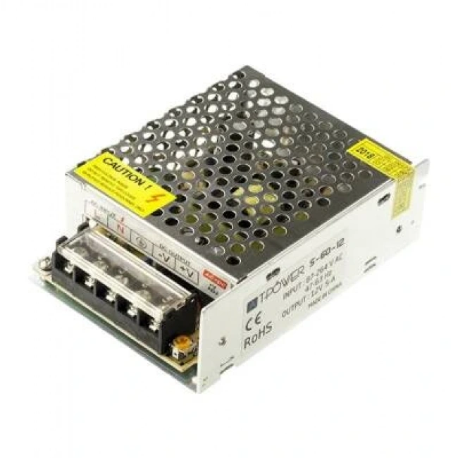 Hightek 12V 5A Metal Kasa Adaptör - LED Driver