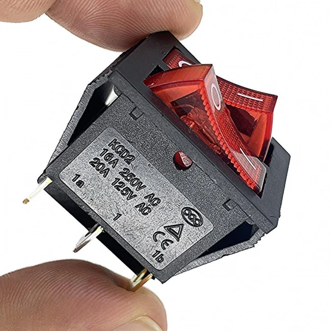 IC-101 İkili Işıklı Anahtar KCD2-2101-A Kalite