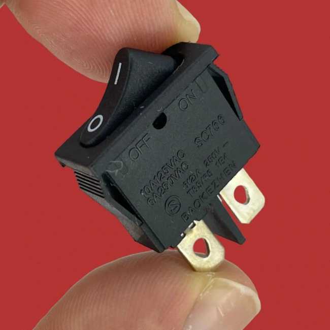 IC-117A Mini Dar Işıksız Anahtar ON-OFF 2P