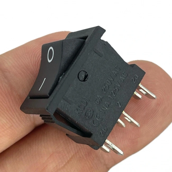 IC-121-6 Mini Işıksız Anahtar ON-OFF 6P