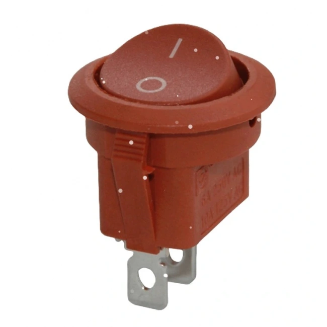 IC-133C-1 Yuvarlak Işıksız Anahtar On-Off 2P Açık Kahverengi