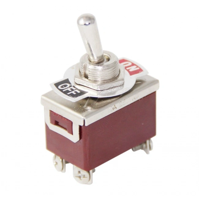 IC-156 Toggle Switch Büyük Boy Vidalı 4P 12mm On-Off