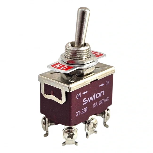 IC-157S SWION Toggle Switch On-Off 15A 6P Ø12mm XT-22B