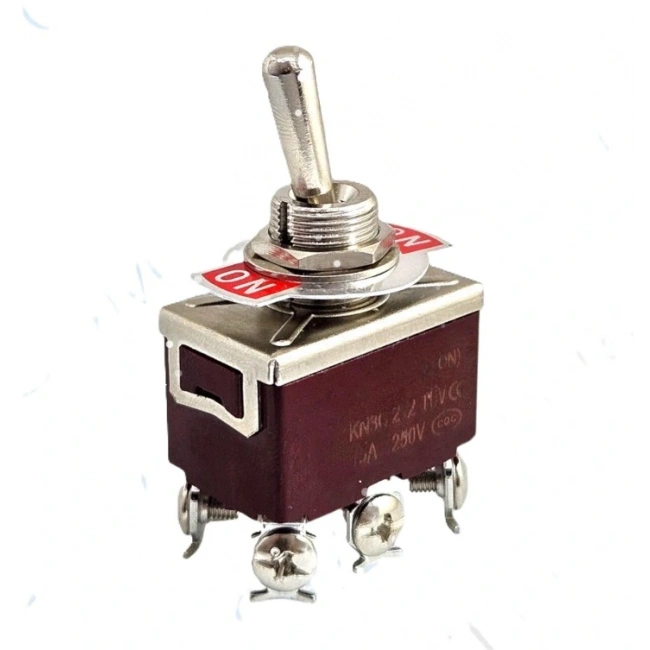 IC-158A Toggle Switch Off-Mom 15A 6P Ø12mm KN3C-212