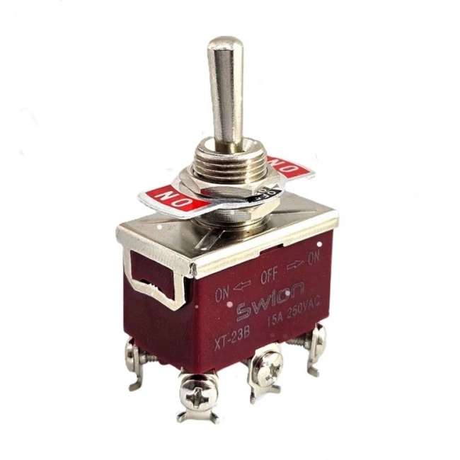 IC-158S SWION Toggle Switch On-Off-On 15A 6P Ø12mm XT-23B