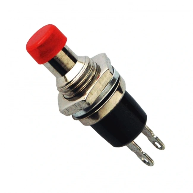 IC-178 Buton Ø7mm Normalde Kapalı (Ters Kontak) Kırmızı